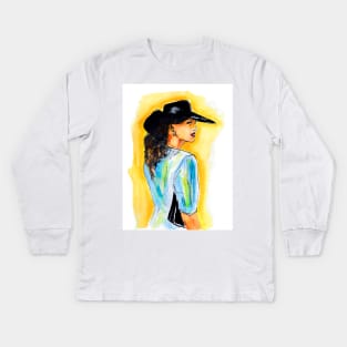 Vivian Ward Kids Long Sleeve T-Shirt